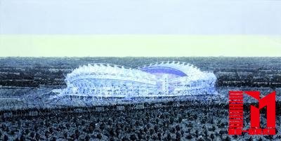 武汉水彩画家陈勇劲画地标建筑记录城市的历史