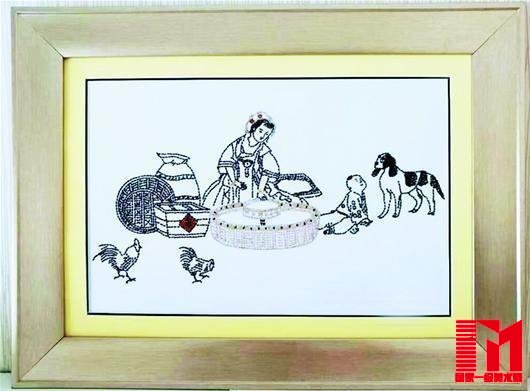 湖北农民4年痴迷粮食作画 五谷杂粮绘出画卷