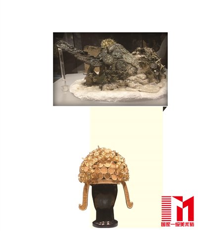 被泥土包裹的萧后冠。