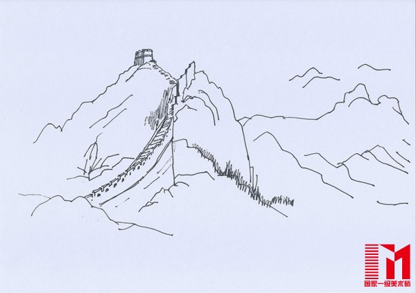 罗哲文手绘明长城图