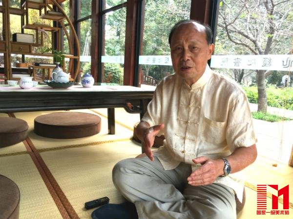 武汉大学国学院院长、经心书院山长郭齐勇在接受澎湃新闻采访。