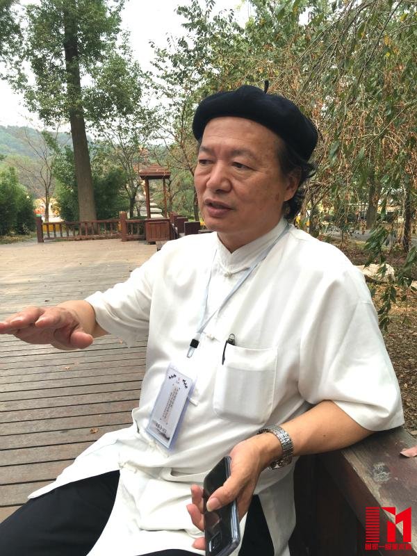 台湾儒家学者林安梧在接受澎湃新闻采访。