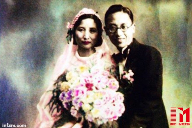 费孝通与王同惠结婚照。(林建刚供图/图)