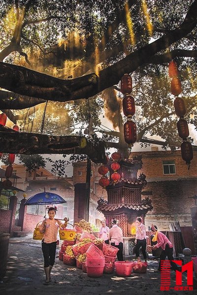 网友质疑入选作品《敬奉妈祖》PS严重,色彩光线不符合真实性。