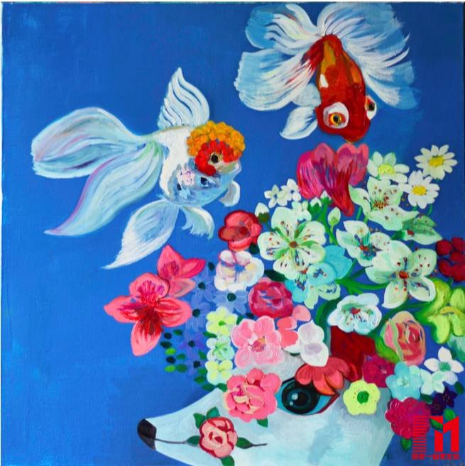 杨心远作品《熊猫和鱼,没有掌》「可能只是看某部电影后延伸的想象」