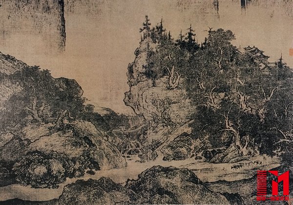 宋 范宽《溪山行旅图》局部