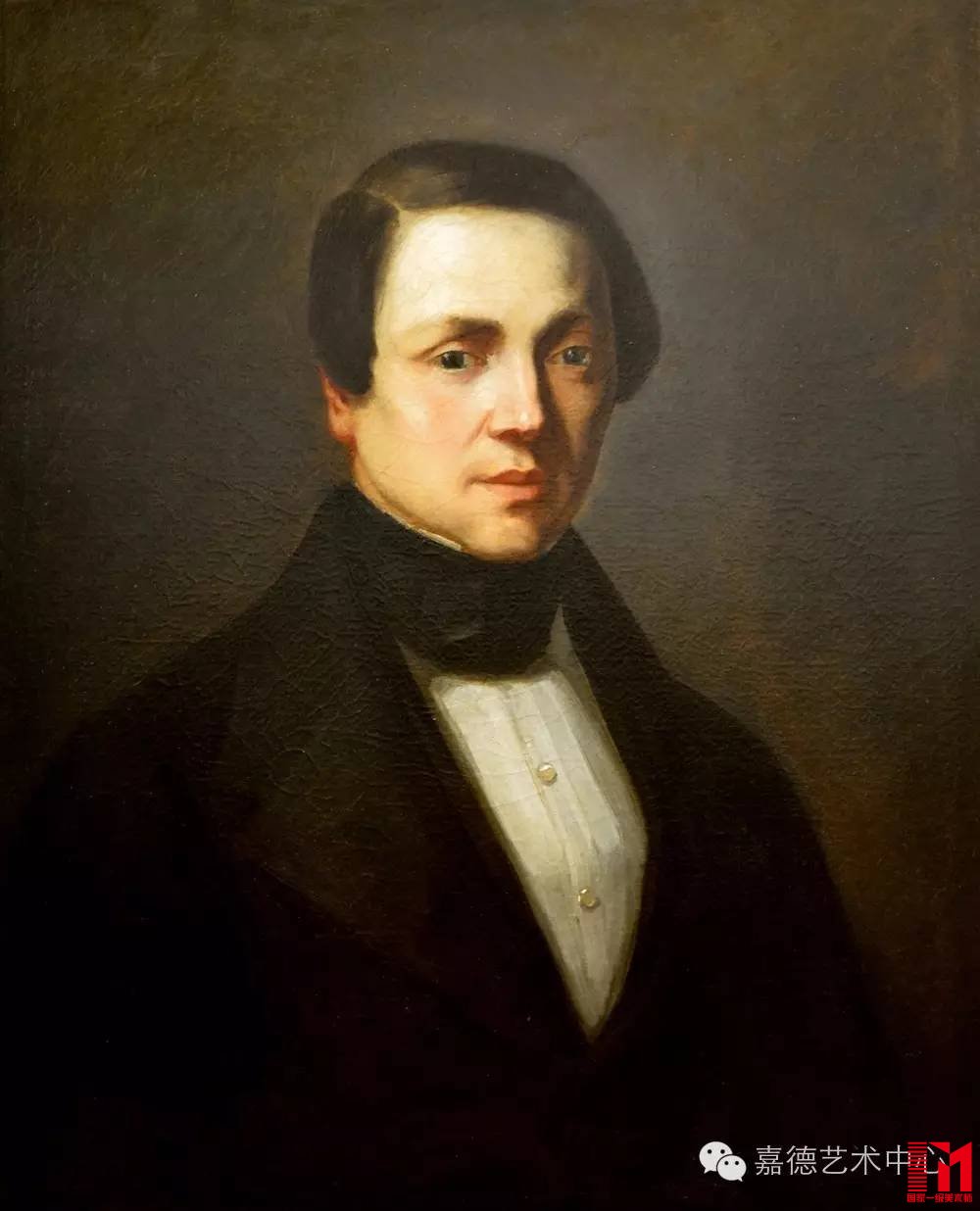 《GEORGES FOURERIE肖像》 米勒(1814-1875) 1841年作 布面油画 61*50cm Galerie L’Angelus收藏