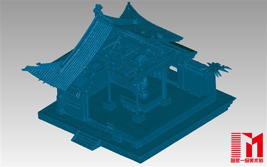 大雄宝殿3D模型效果图