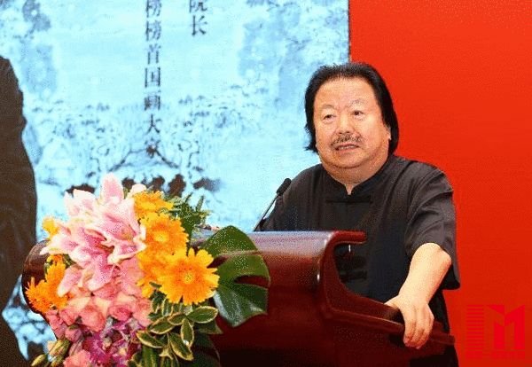 国画大家崔如琢发表演讲